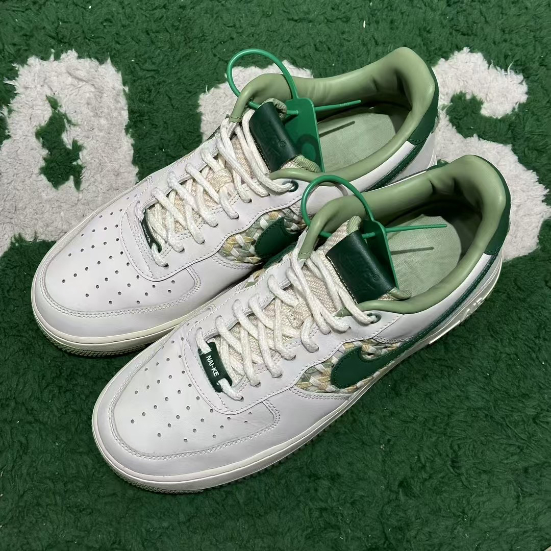 42.5码/AF1 白绿 低帮板鞋 fn0369
