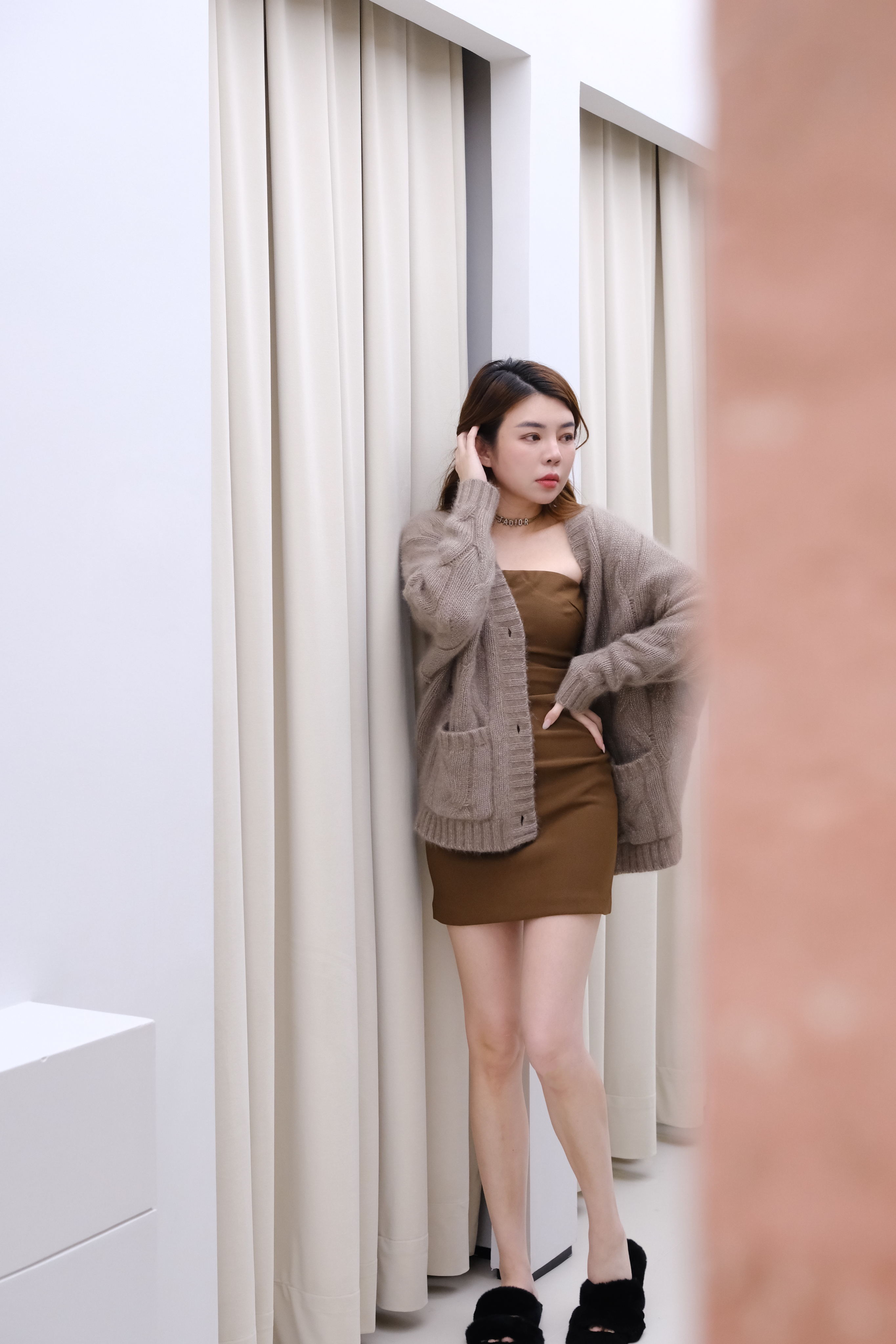 LADYKIMANH新款高端简约百搭保暖显瘦加厚羊毛外套气质休闲冬季