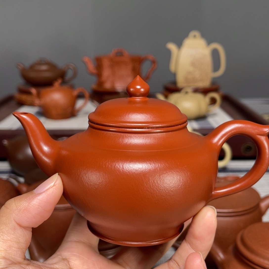 紫砂茶壶中**段全手工制作