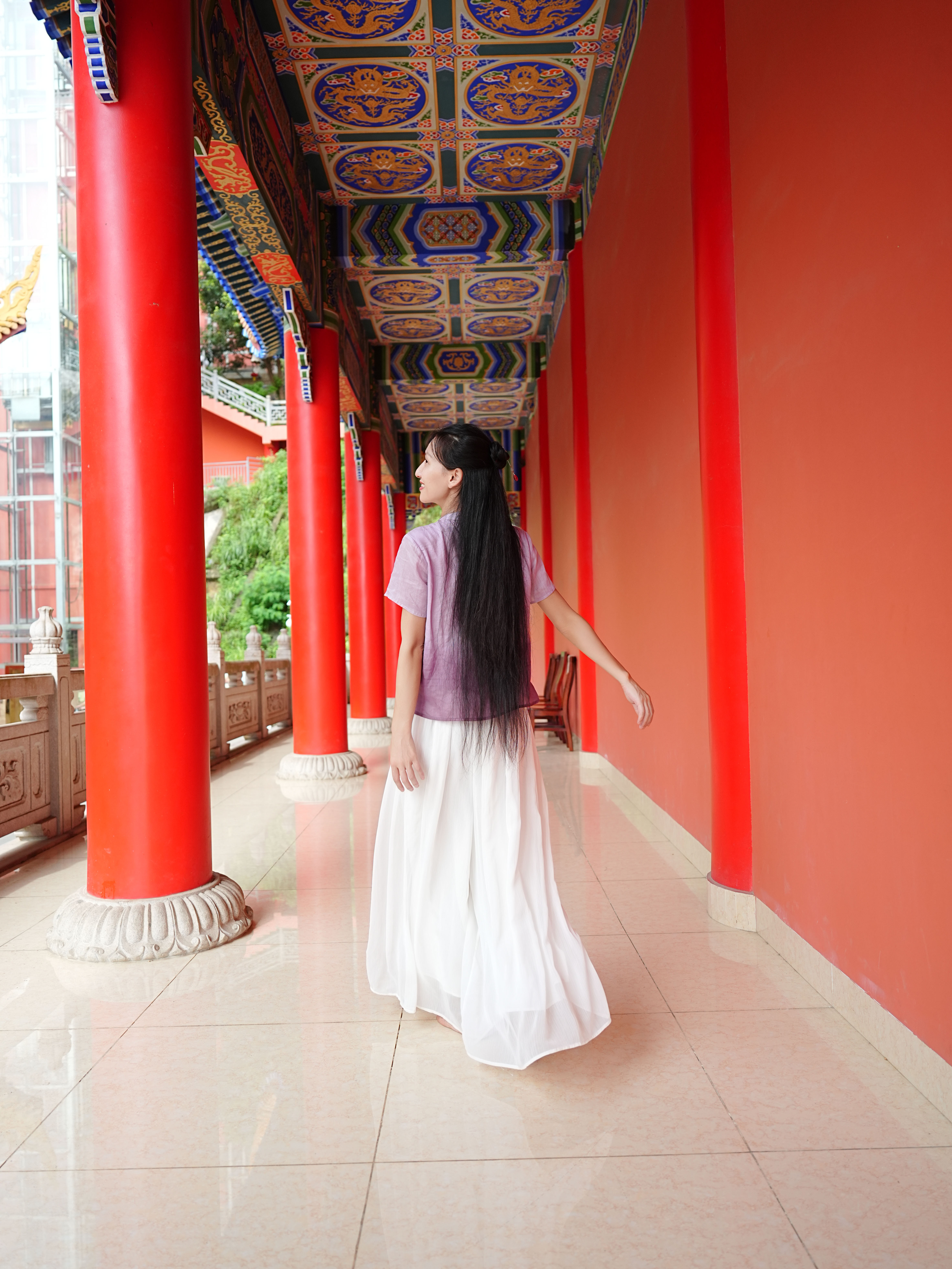 K23001《仙女裤》夏季百搭国风仙气阔腿裤