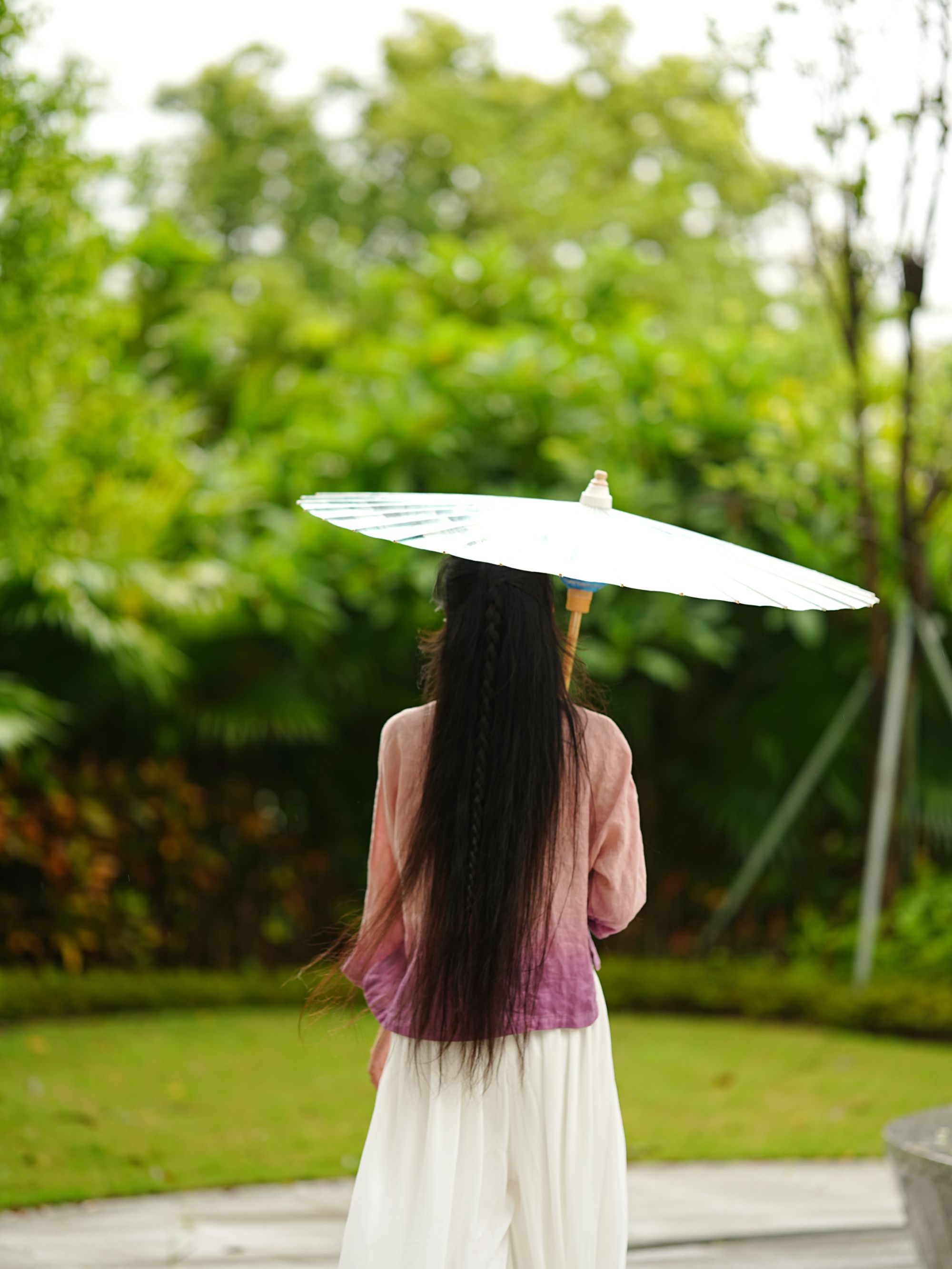 24097《粉林》亚麻吊染小上衣