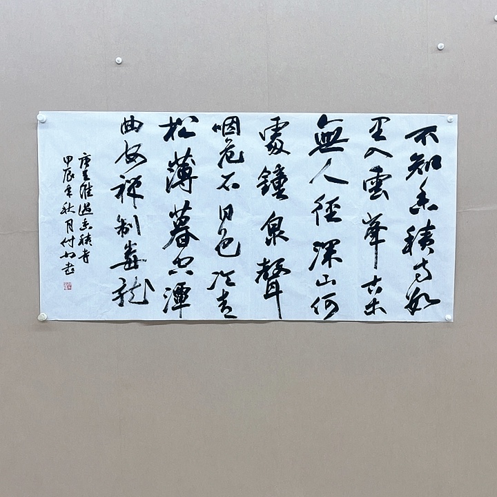 书法付力138*68㎝湖南***