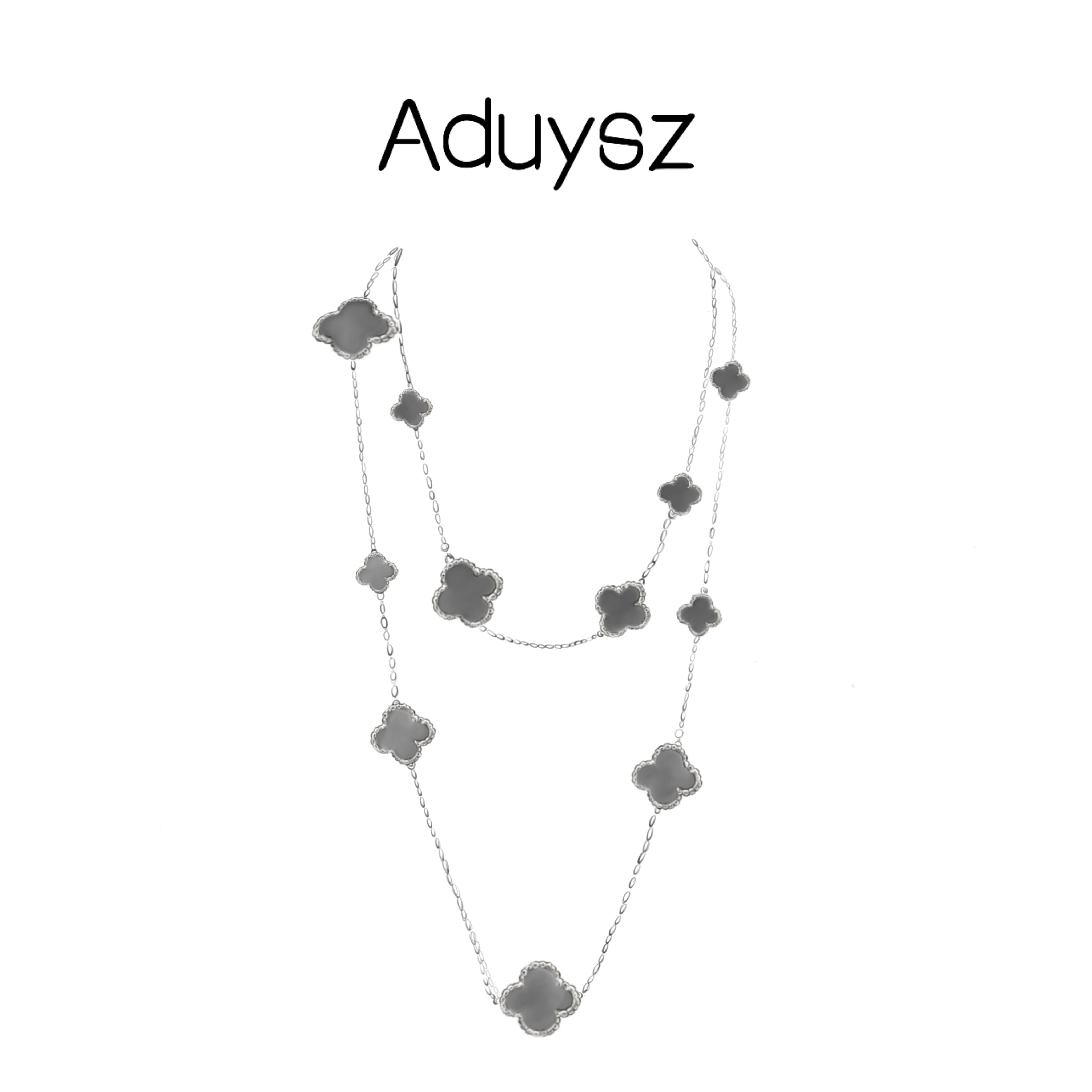 Aduysz 合金仿珍珠项链 ll【十六花项链】精致轻奢 气质百搭