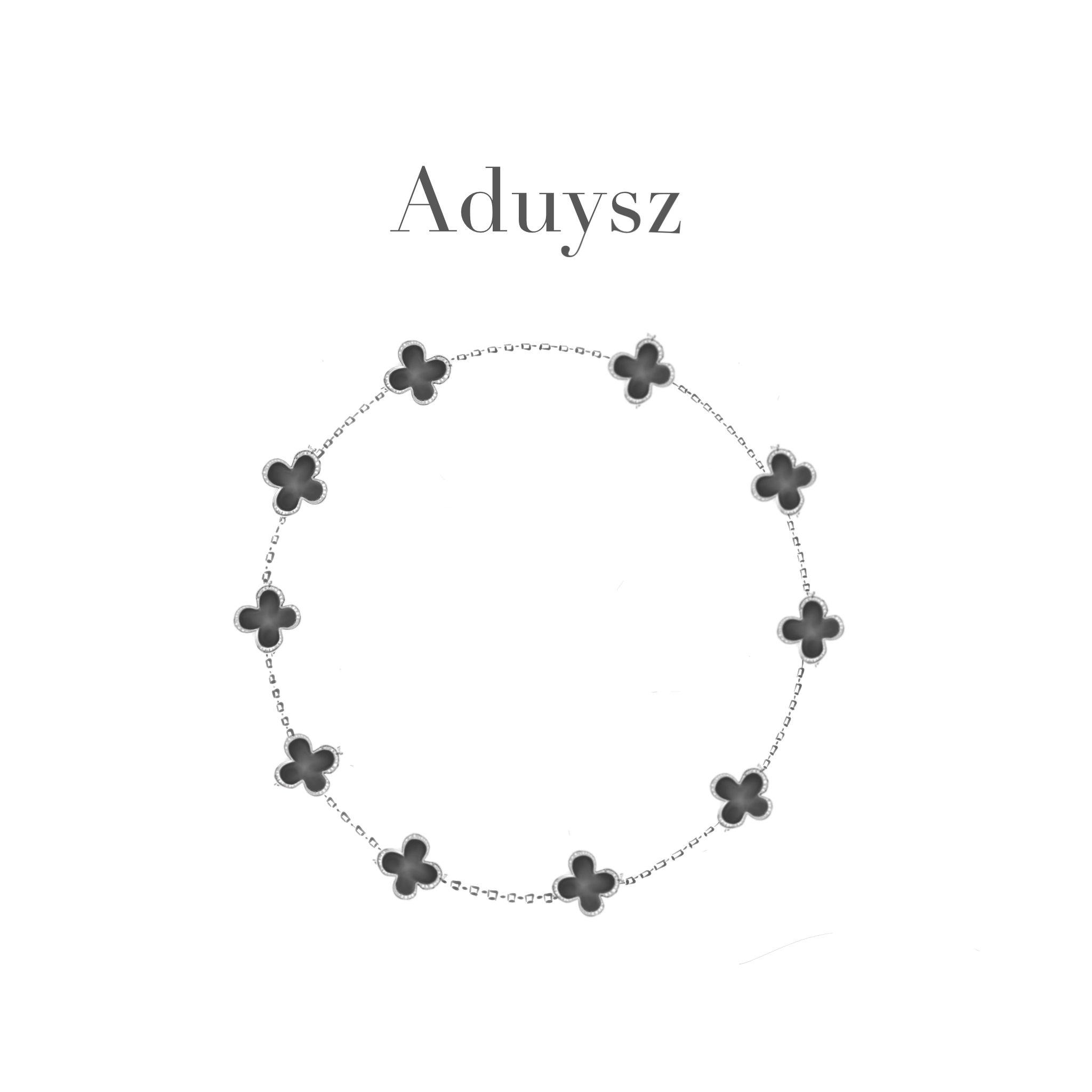 Aduysz 合金仿珍珠项链 l【十花项链】精致轻奢 气质百搭