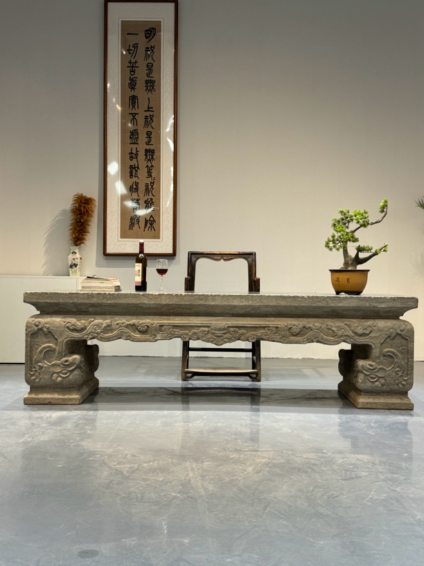 石雕摆件，青石材质