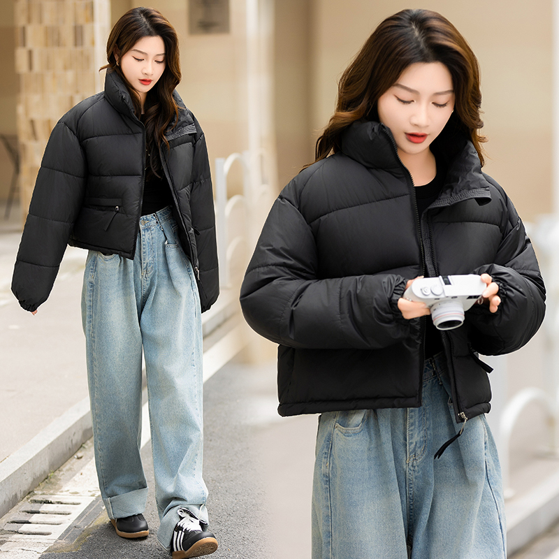2025时尚新款大码女棉衣显瘦可棉衣加厚显瘦短长款过膝保暖韩版