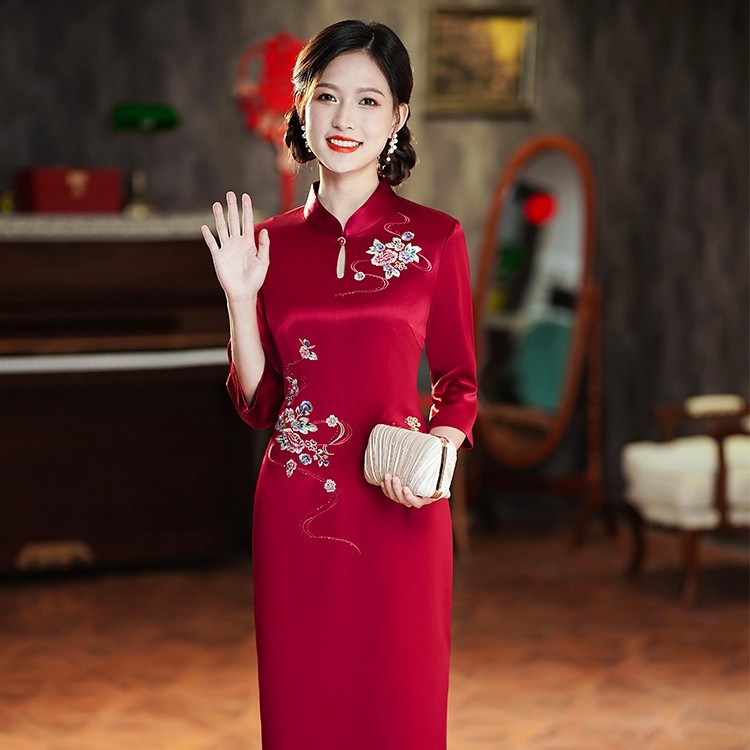 【喜妈妈囍婆婆】吴苏织匠 常熟新中式高端旗袍婚宴会大气手工礼服