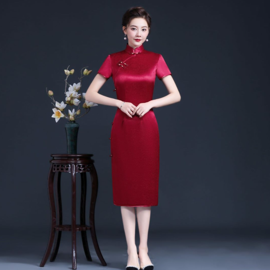 【喜妈妈囍婆婆】吴苏织匠 优雅气质高端旗袍婚宴会大气手工礼服