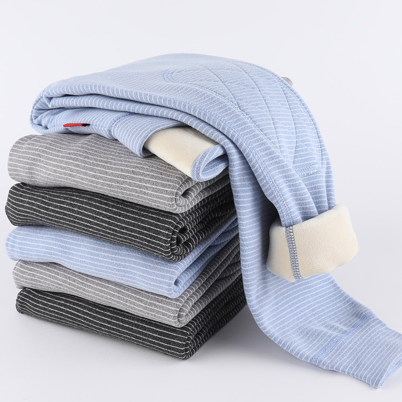 儿童保暖裤男童加绒加厚打底裤中大童宝宝内穿一体绒裤子秋冬季