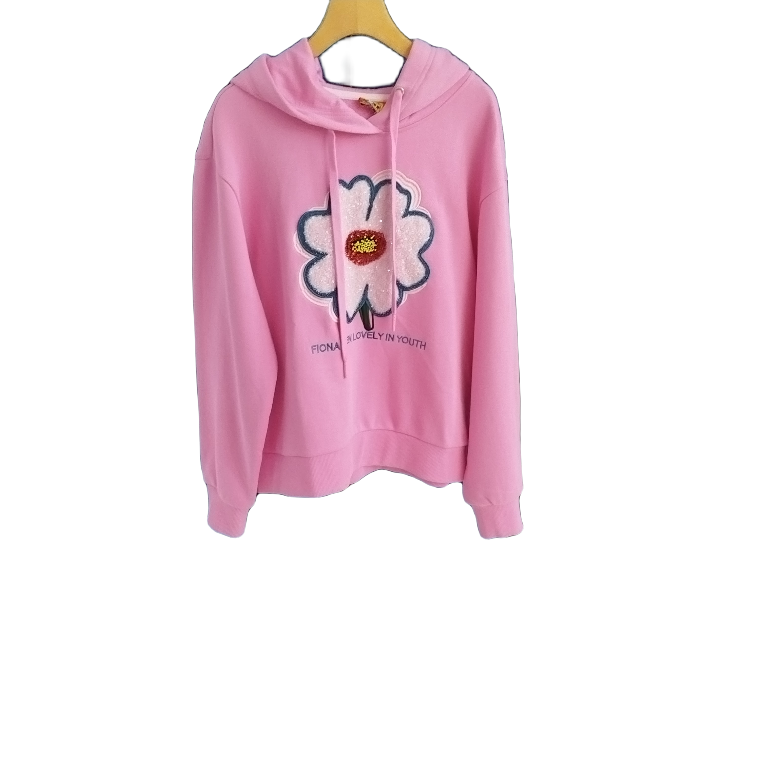 剪标娜晨2023秋冬潮流时尚高档减龄重工亮片百搭舒长袖潮牌卫衣