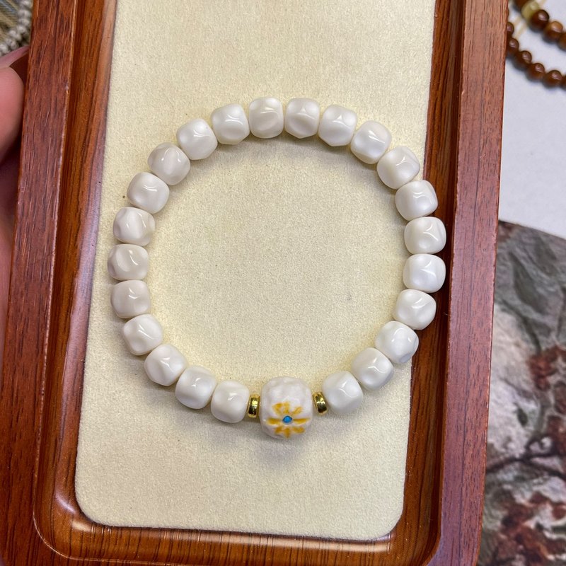 干磨白玉菩提搭配星星手串