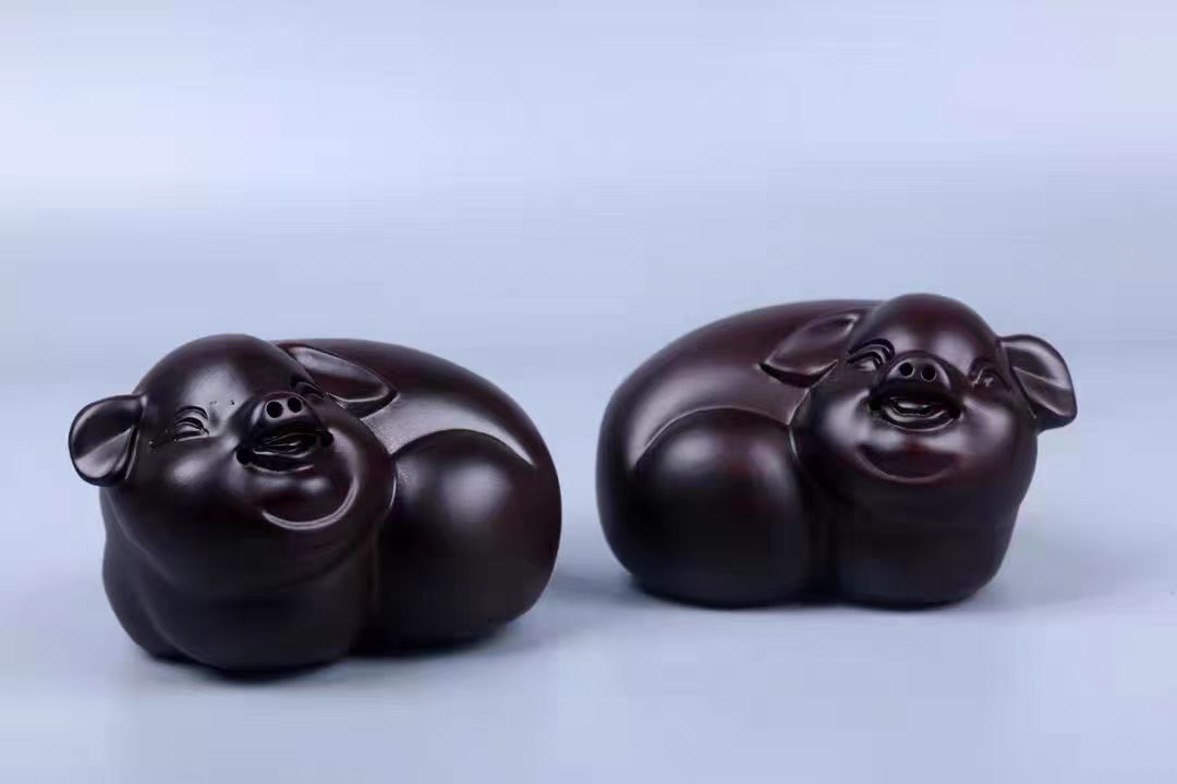 【直播推荐】猪一对礼盒摆件