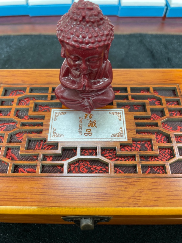 辰砂（处理）【张总推荐】小佛摆件多样性40古法+珠+飘花-可上拍