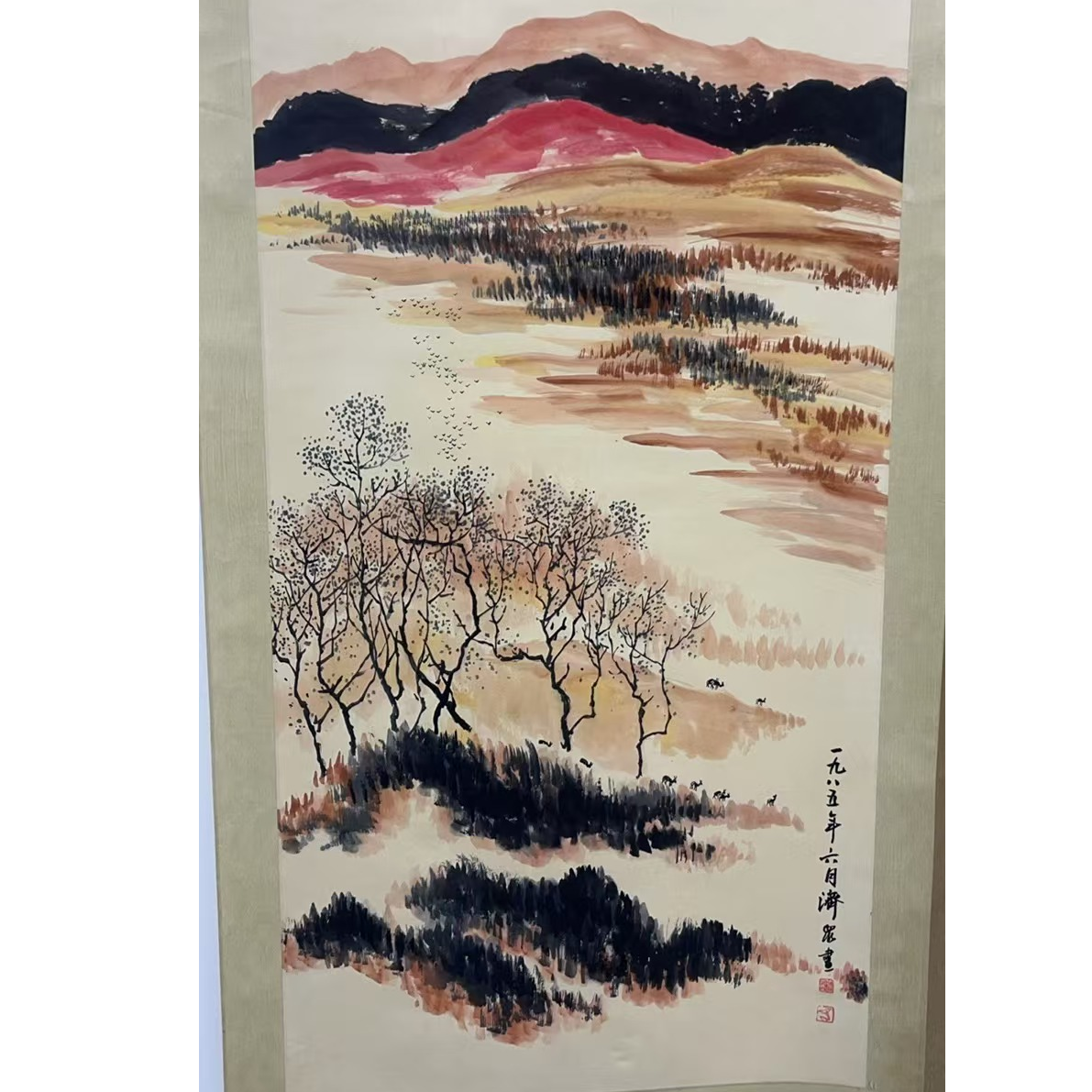 济泉绘画山水 136x67
