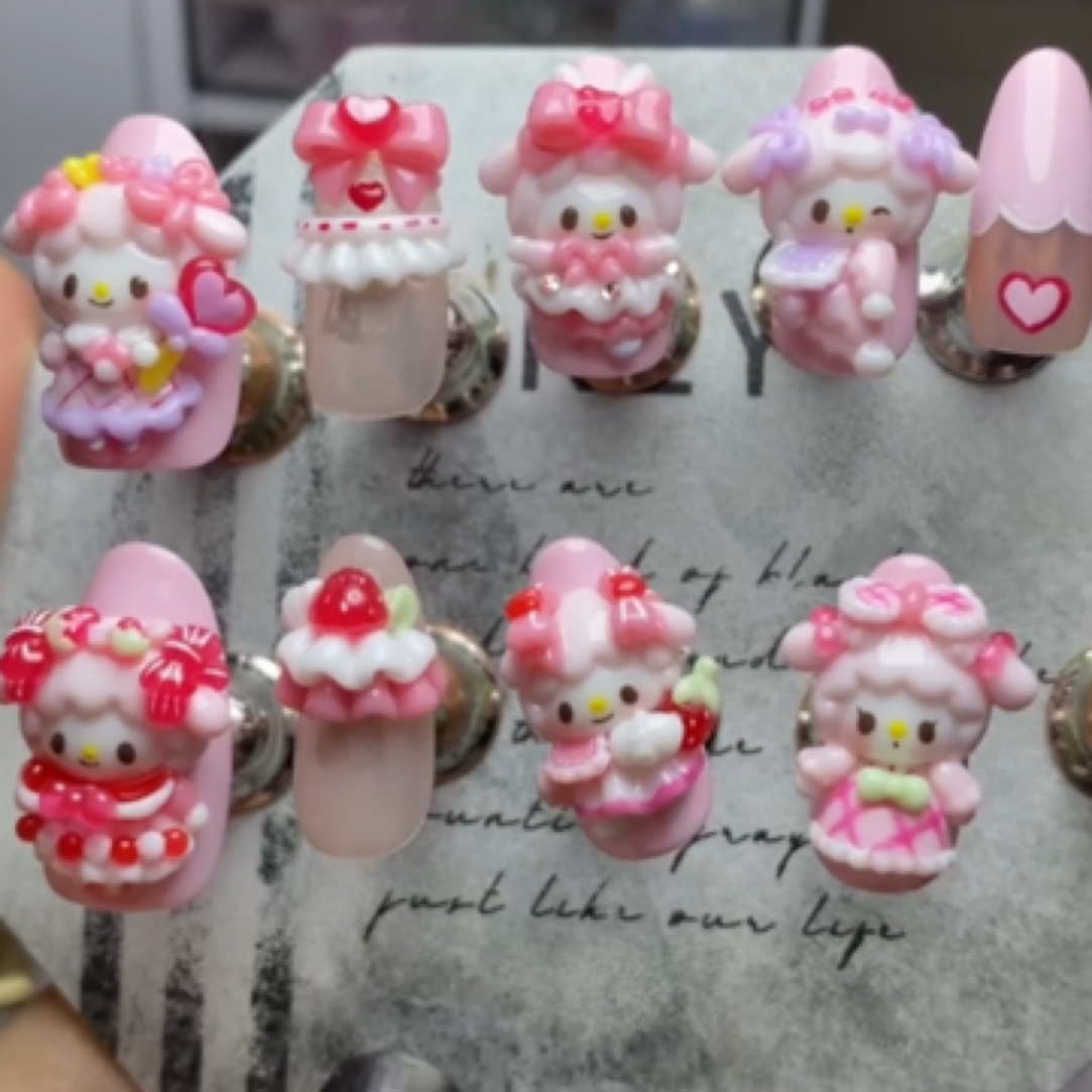 三单飞默认微瑕no退换可拆卸穿戴甲美甲不存单