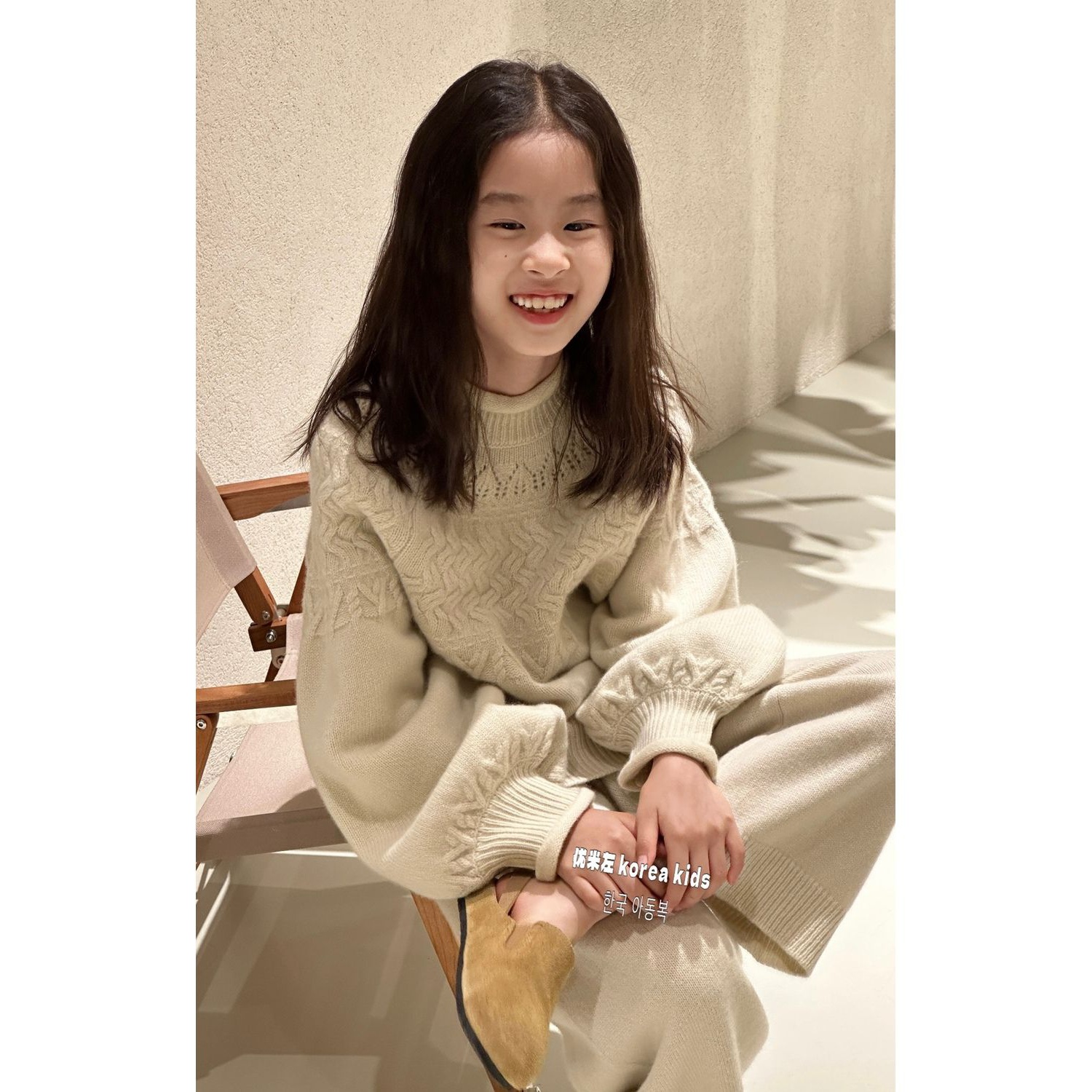 【云朵】韩国童装甜美女孩针织衫洋气女童秋冬冬装2023新款云朵JC54