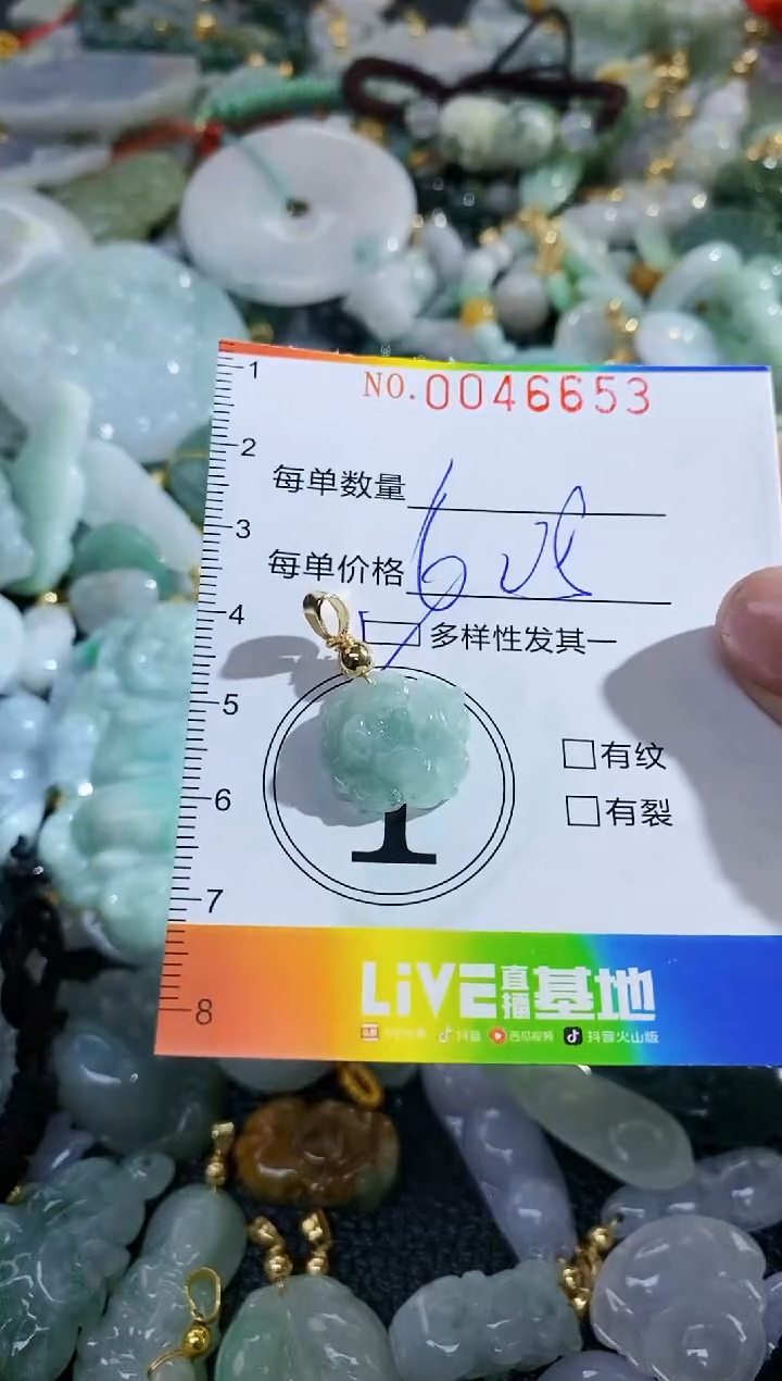 【闪购商品】翡翠颈饰未镶嵌闪购商品0046653多样性发其一