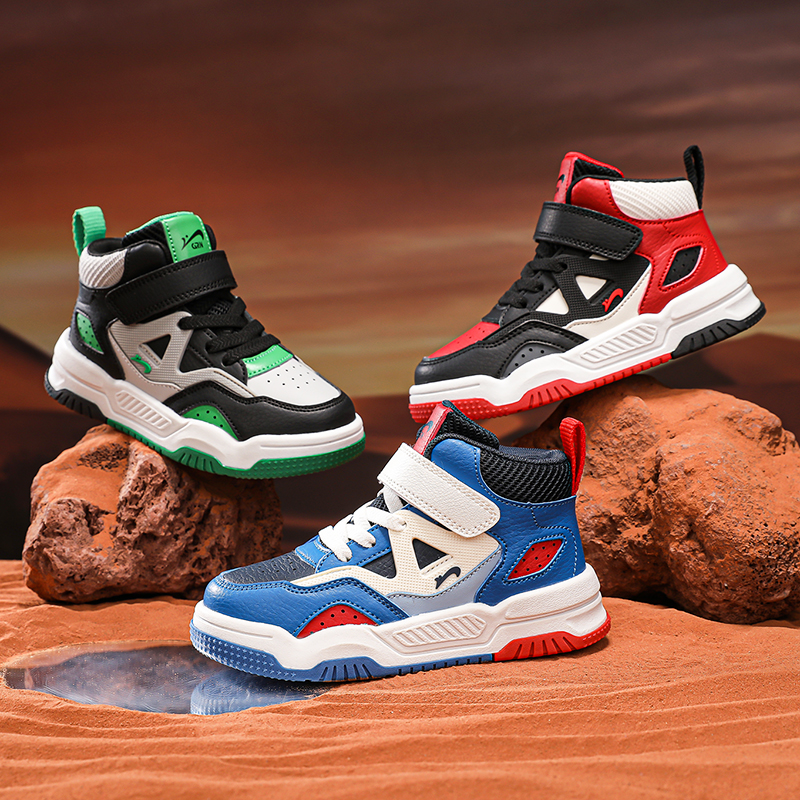 【驰风】贵人鸟童鞋加绒儿童鞋子男女童鞋子高帮板鞋运动鞋