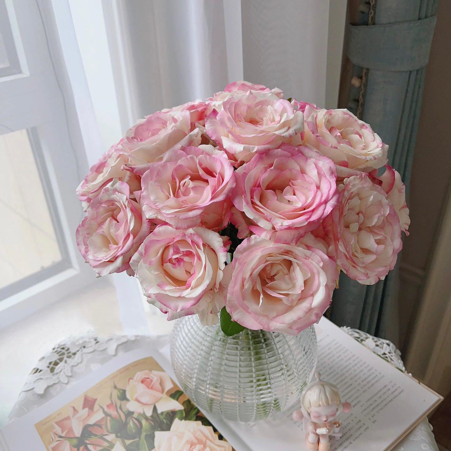 霓裳单头玫瑰双色渐变易开炸水培鲜花