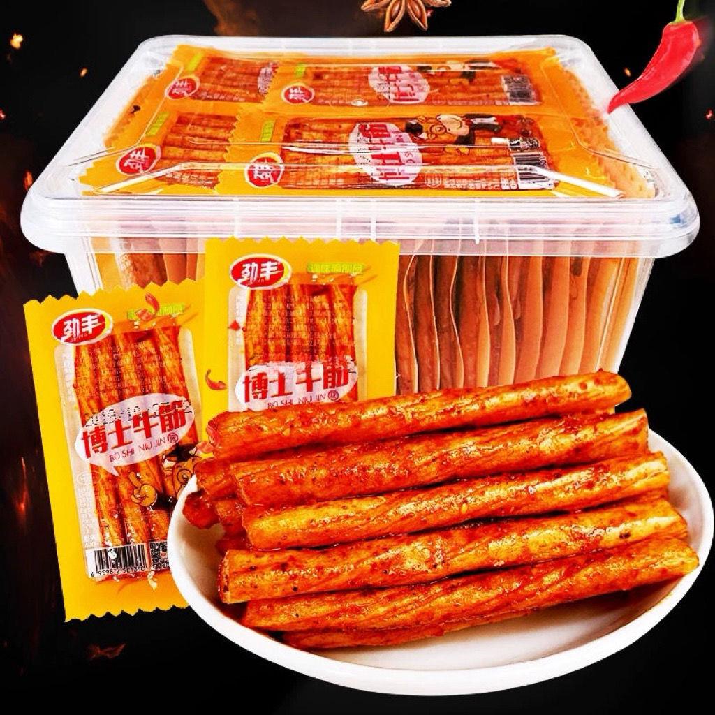 劲丰博士牛筋休闲零食辣片辣条麻辣8090儿时怀旧豆筋食品面筋小吃