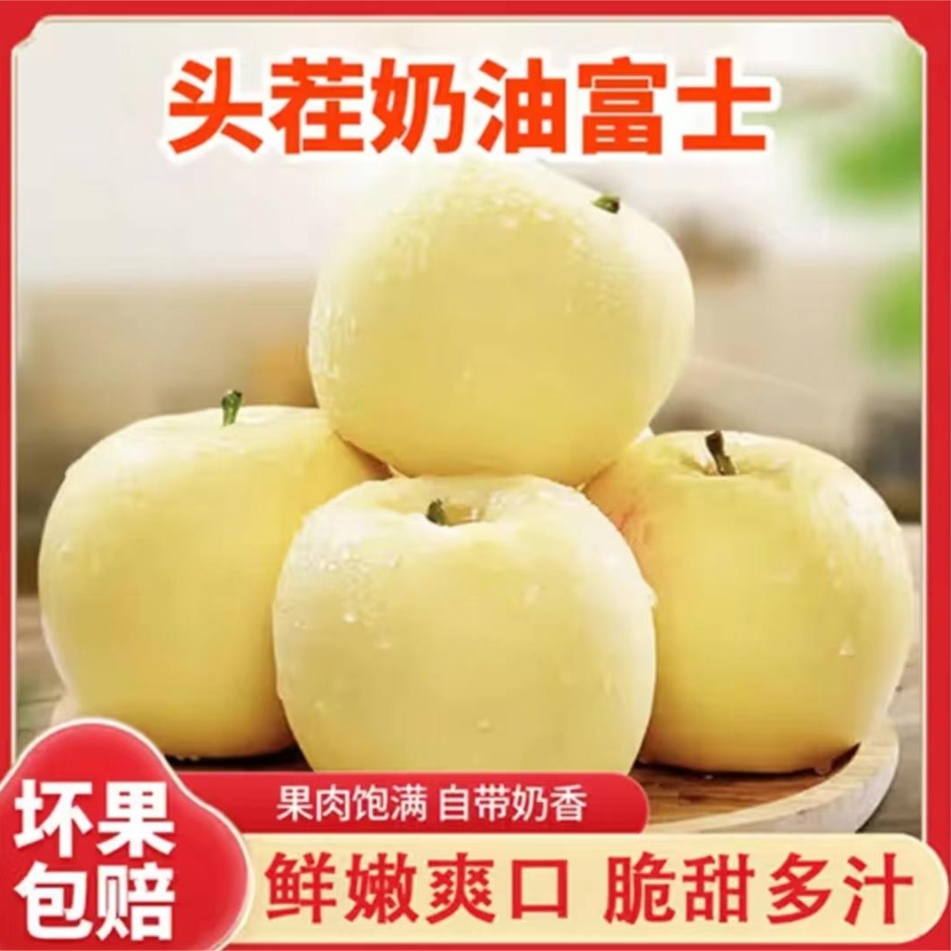 G精选头茬黄金奶油苹果，九分甜一分酸，现采现摘，产地直发