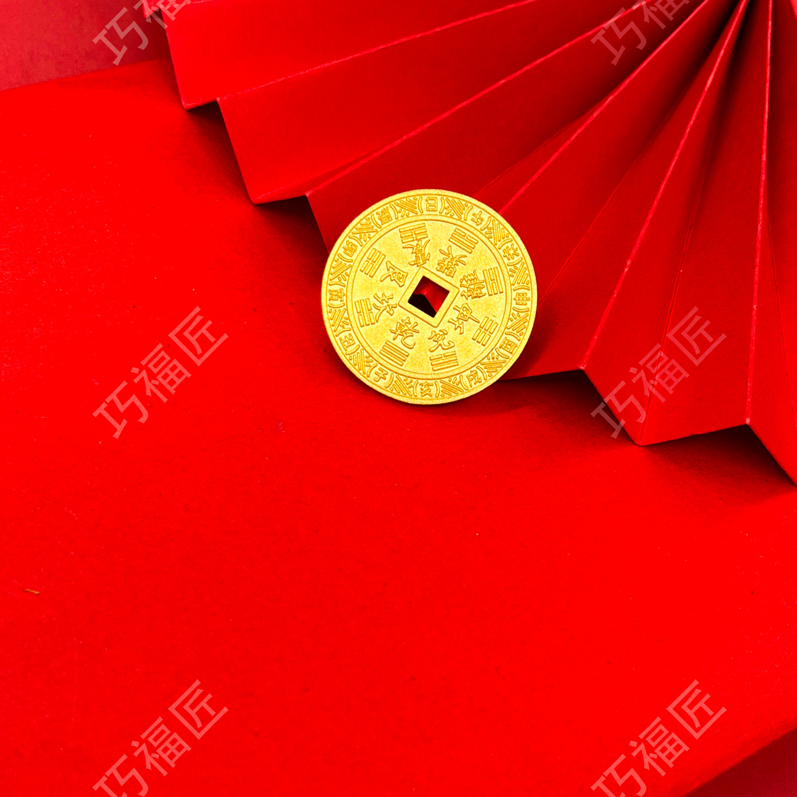 吊坠足银 山鬼花钱吊坠简约 手工气质时尚 光面百搭经典潮流