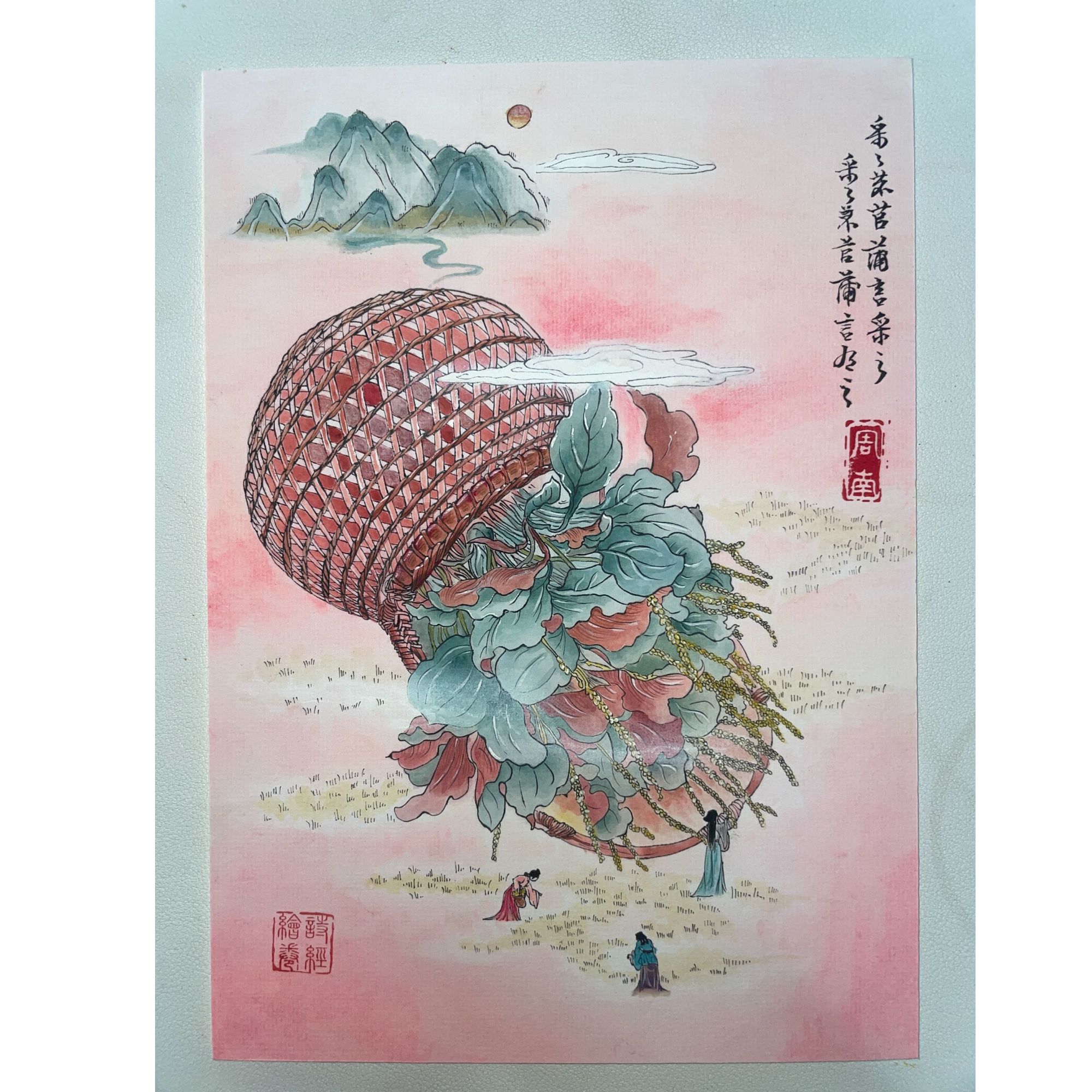 【御】收藏级手绘A5大卡《诗经绘卷》代拆 