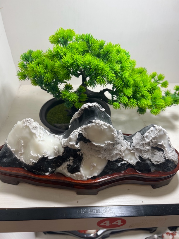 灵璧白灵玉石精美摆件