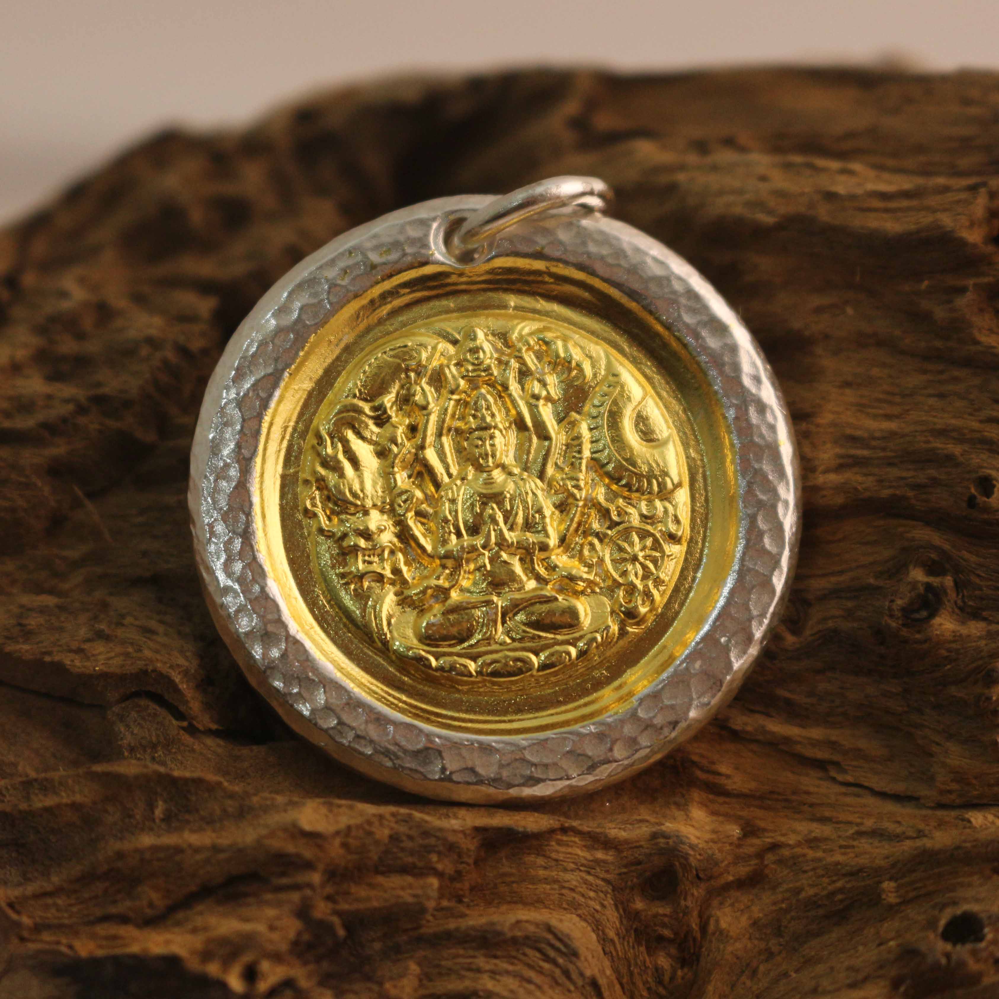 足银银制品 足银999锻打定制生肖鼠守护手工定制不退换