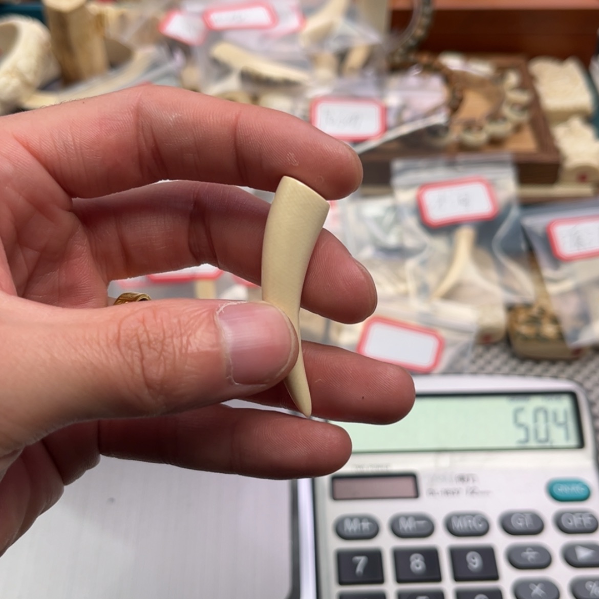 【闪购商品】猛犸牙根雕