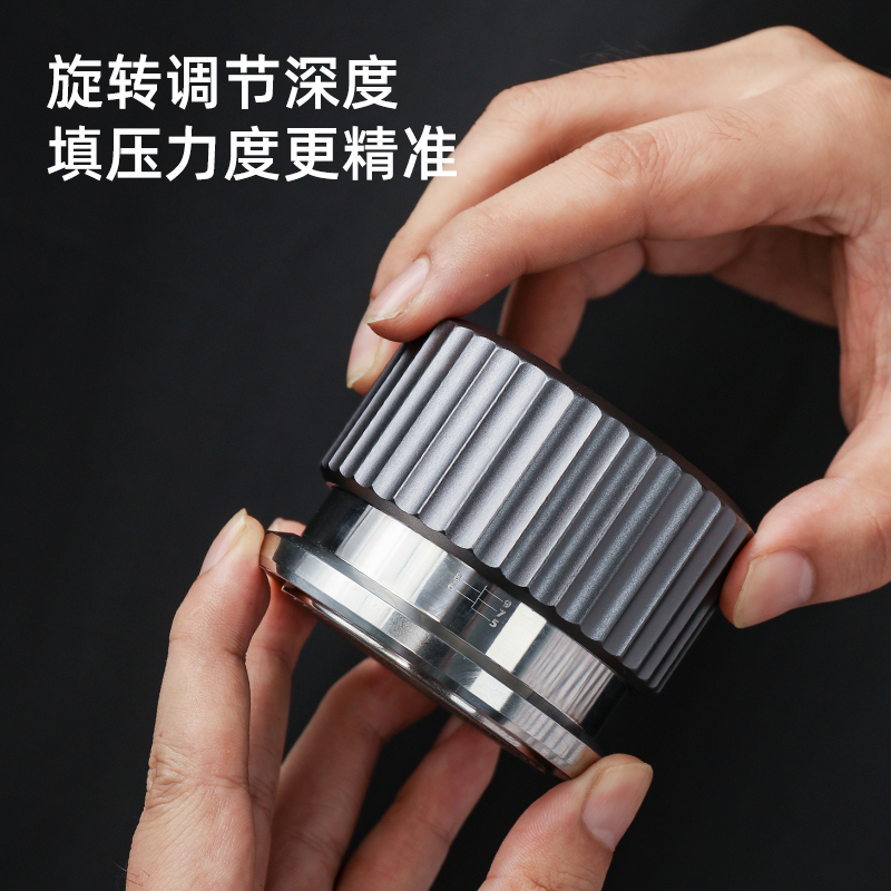 Hero雷神咖啡压粉器51/58mm按压式回弹恒力螺纹款意式咖啡压粉锤