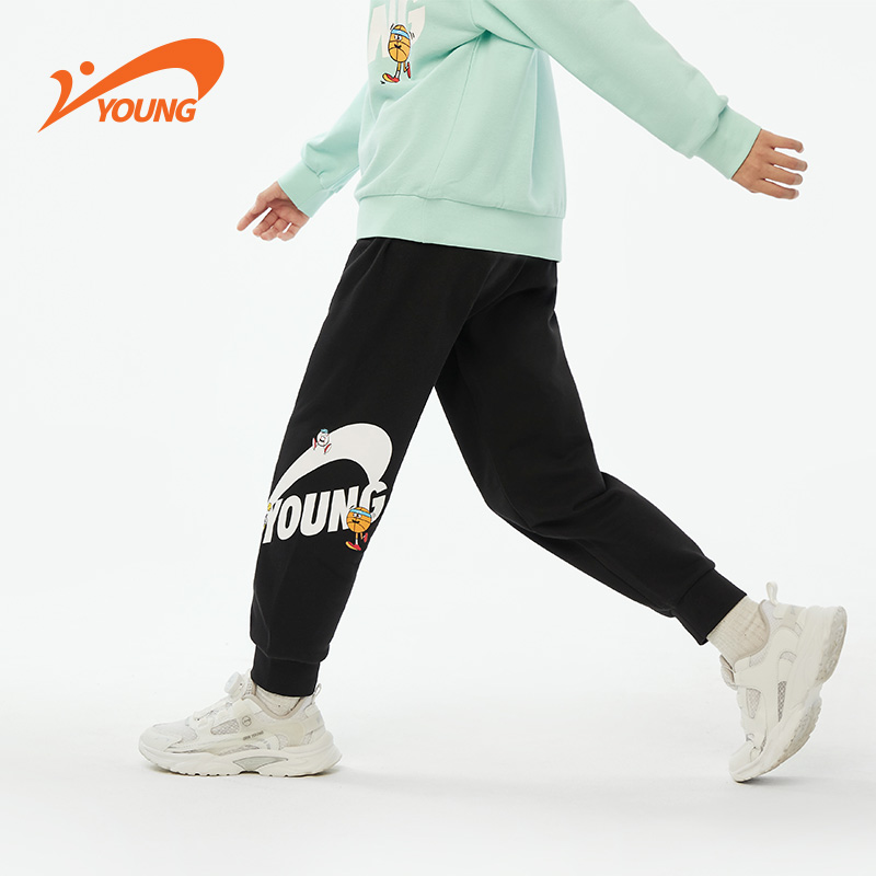 【秋冬款卫裤合集】贵人鸟童装女运动裤侧边拼接百搭中大童卫裤