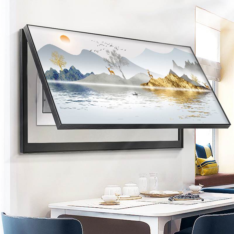 电表箱装饰画现代简约免打孔大尺寸挂画艺术配电箱电闸箱家居壁画