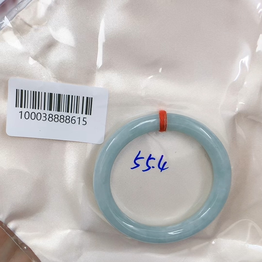 天然缅甸翡翠手镯播55.4圆条