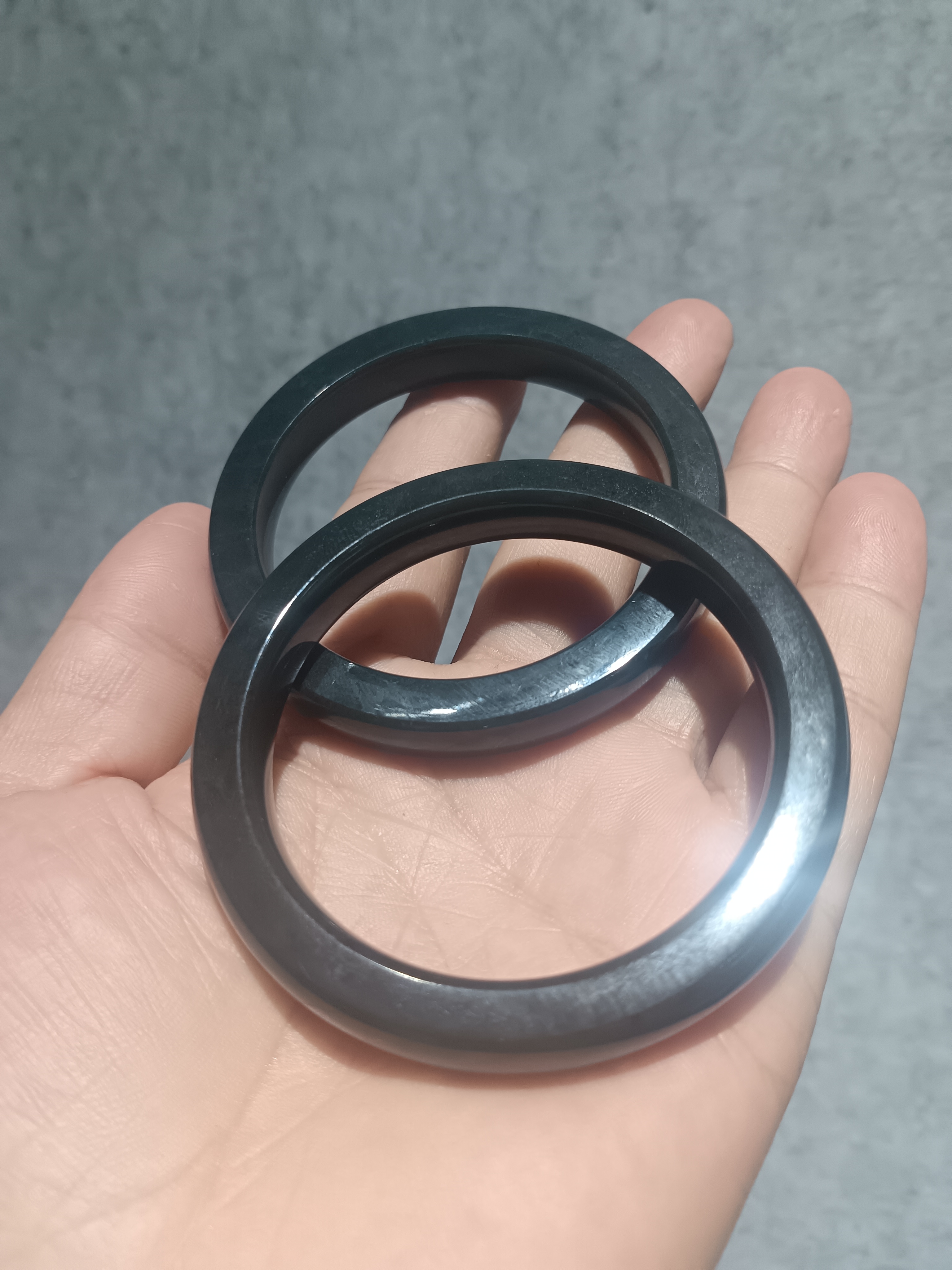 和田玉手镯多样性发一尺寸约（10mm×8.5mm）198x