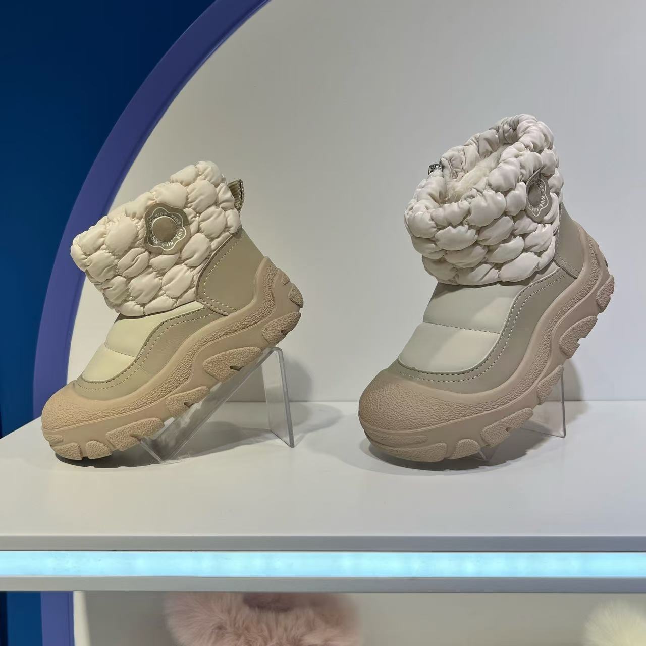 【御寒系列】6933 新款大棉雪地靴女童冬季加绒加厚防水防滑