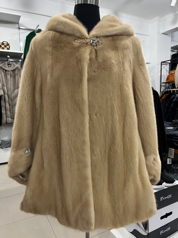 女士连帽进口水貂