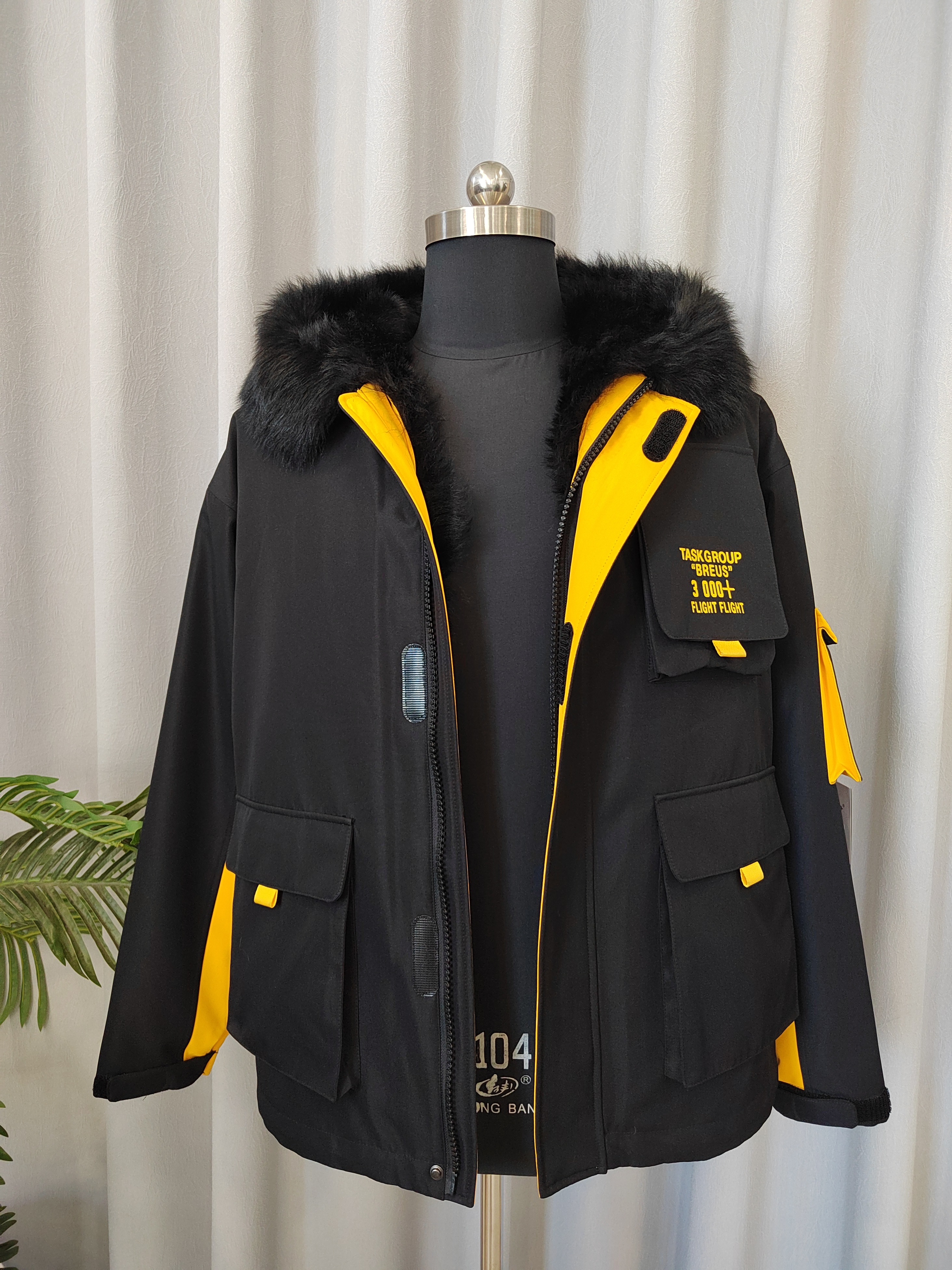 男短款工装派克服可拆卸