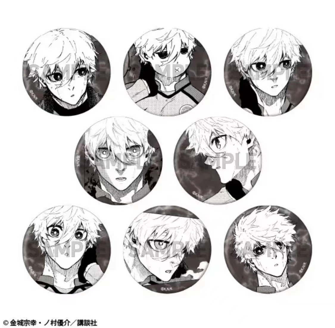 蓝色监狱蓝锁 nagi诚士郎原画展个人池徽章吧唧 第一二弹 拆袋