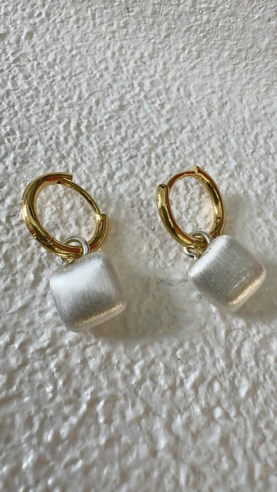 合金耳饰 欧美金属拉丝耳环