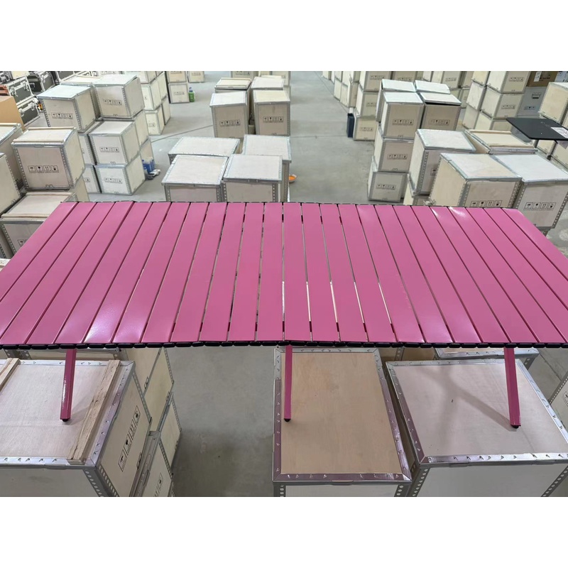 户外折叠桌子碳钢蛋卷桌简约便捷式桌椅休闲野餐露营桌