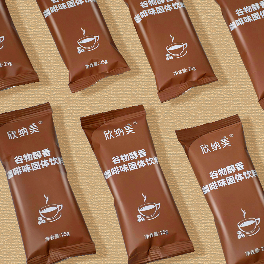 拆盒体验装欣纳美谷物醇香咖啡味固体饮料