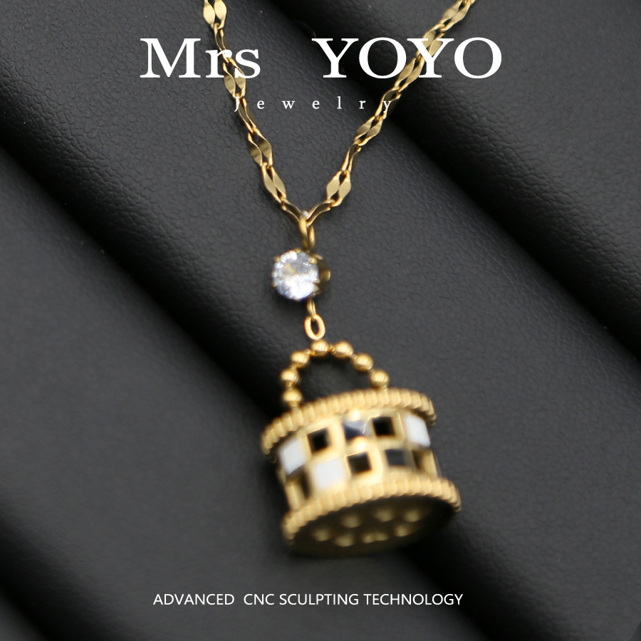 YOYO Accessories 小众时尚轻奢气质简约晶晶项链 JH89