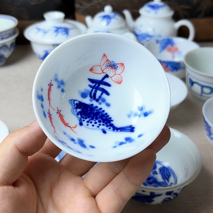 景德镇陶瓷高温釉下彩手绘