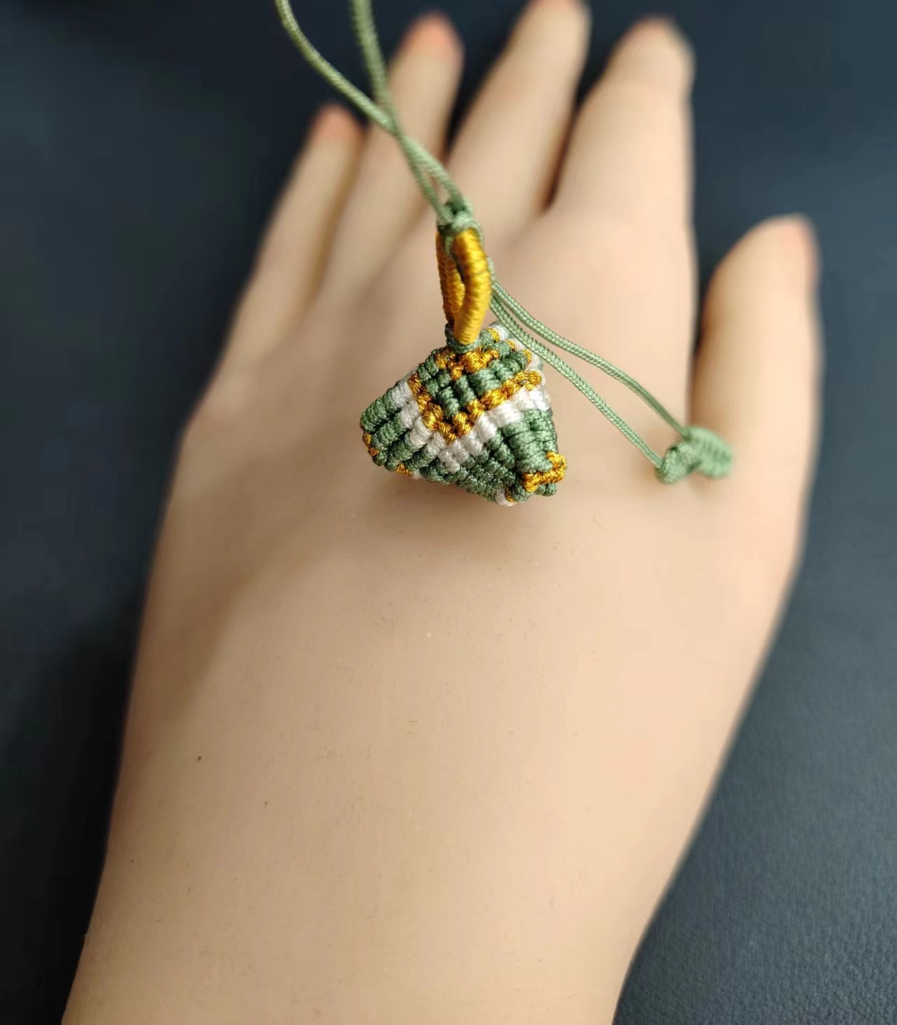 纯手工编织粽子，高粽，学生挂件