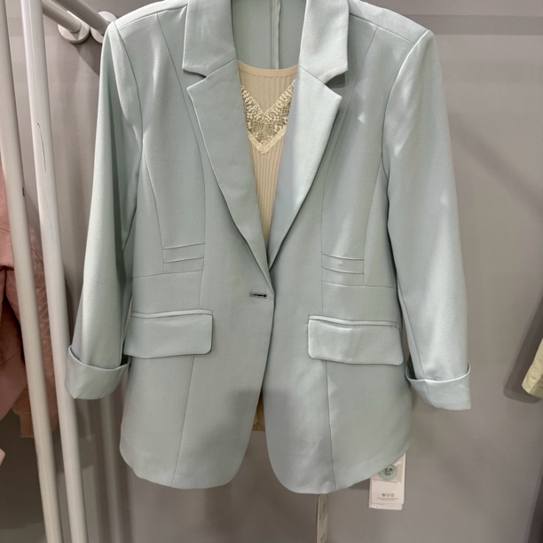 【VV FUSHI】W24031280春季修身时尚简约职业女士西服