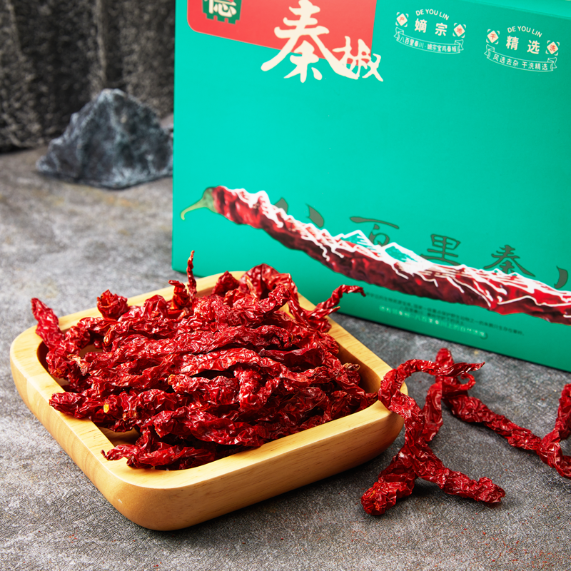 【德有邻】陕西秦椒香辣炒菜辣椒干260g/盒