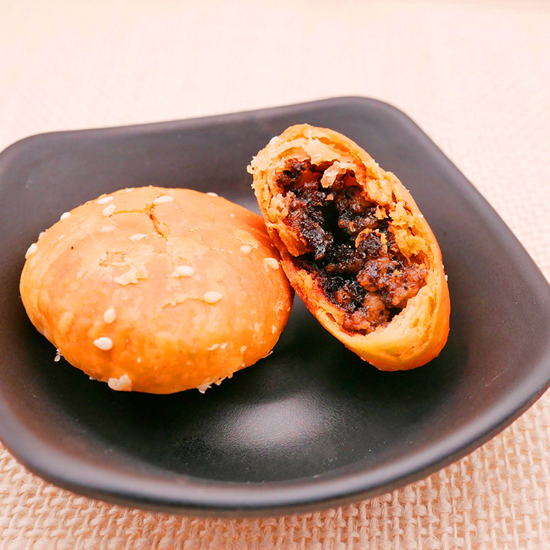 黄山烧饼香酥黄山烧饼梅干菜扣肉饼香酥传统零食安徽特产好吃特色