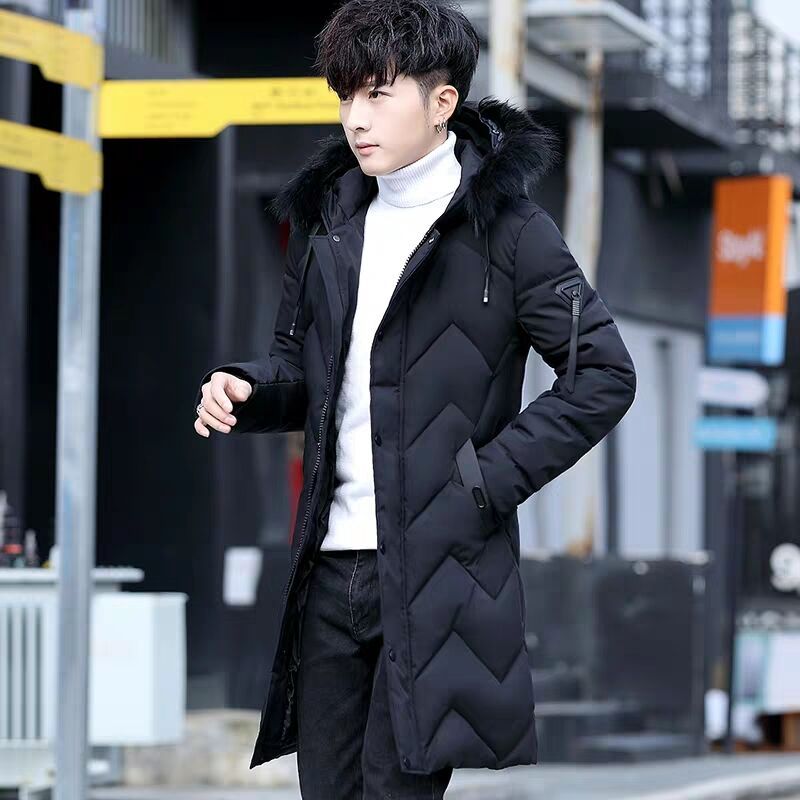 波司澄2023秋冬装新款棉衣男士外套中长款羽绒棉服韩版休闲加厚连
