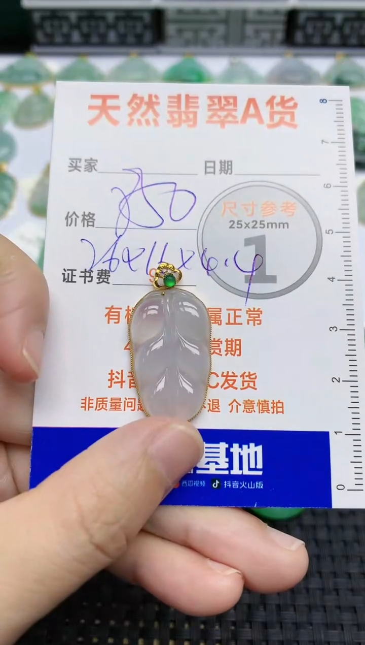 【闪购商品】翡翠颈饰18K金镶嵌85